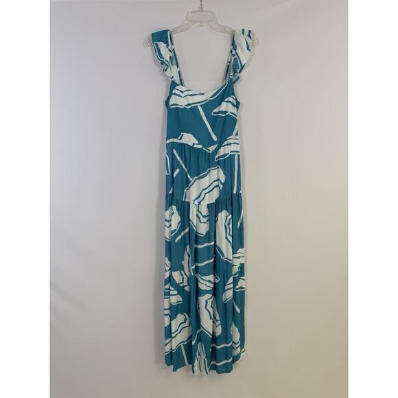 Kenny Flowers Dresses & Skirts - Kenny Flowers Limited Edition Tiered Maxi Dress Teal Women’s M Resort Vacation